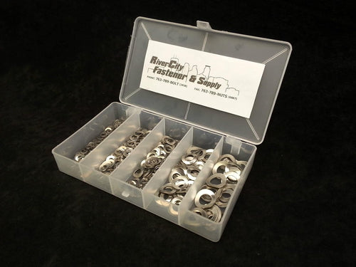 #8, #10, 1/4, 5/16, 3/8 Wave Washer Assortment 18-8 Stainless Steel 137A Model-FRF-862