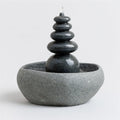 Garden Age Supply Quintuple Rock Cairn Tabletop Water Fountain, Five Rock Fountain Perfect for Indoor Decoration