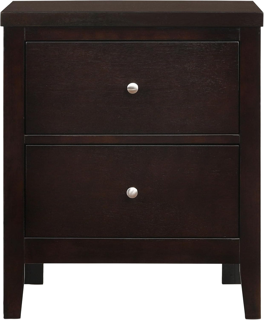 Coaster Home Furnishings Carlton Contemporary 5-Piece Bedroom Set Leatherette Upholstered Queen Size Panel Bed Frame 51-inch Headboard Cappuccino 202091Q-S5
