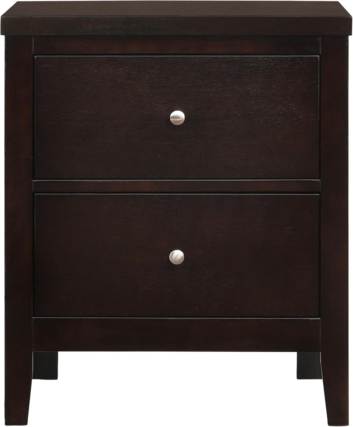 Coaster Home Furnishings Carlton Contemporary 5-Piece Bedroom Set Leatherette Upholstered California King Size Panel Bed Frame 51-inch Headboard Cappuccino 202091KW-S5