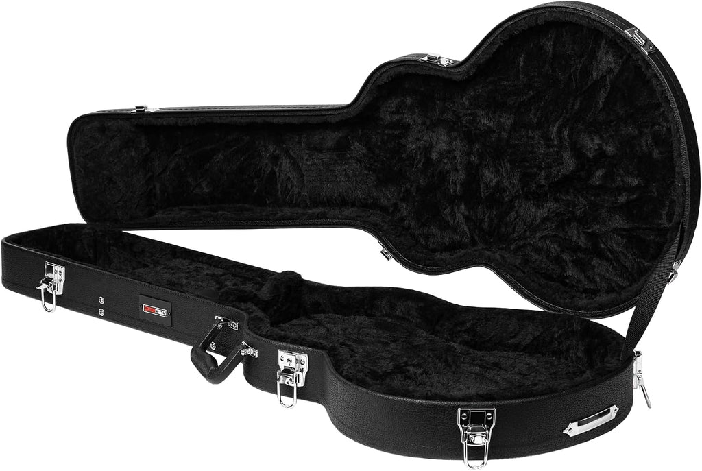 Gator Cases Hard-Shell Wood Guitar Case for 339 Style Guitars, (GWE-339)