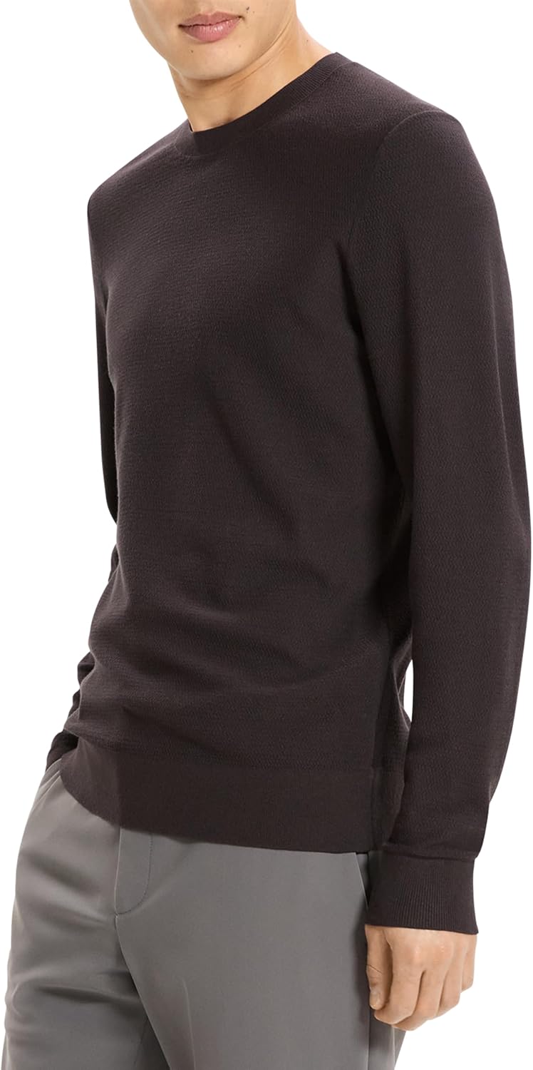 Theory Men's Riland Crew Neck in Light Bilen
