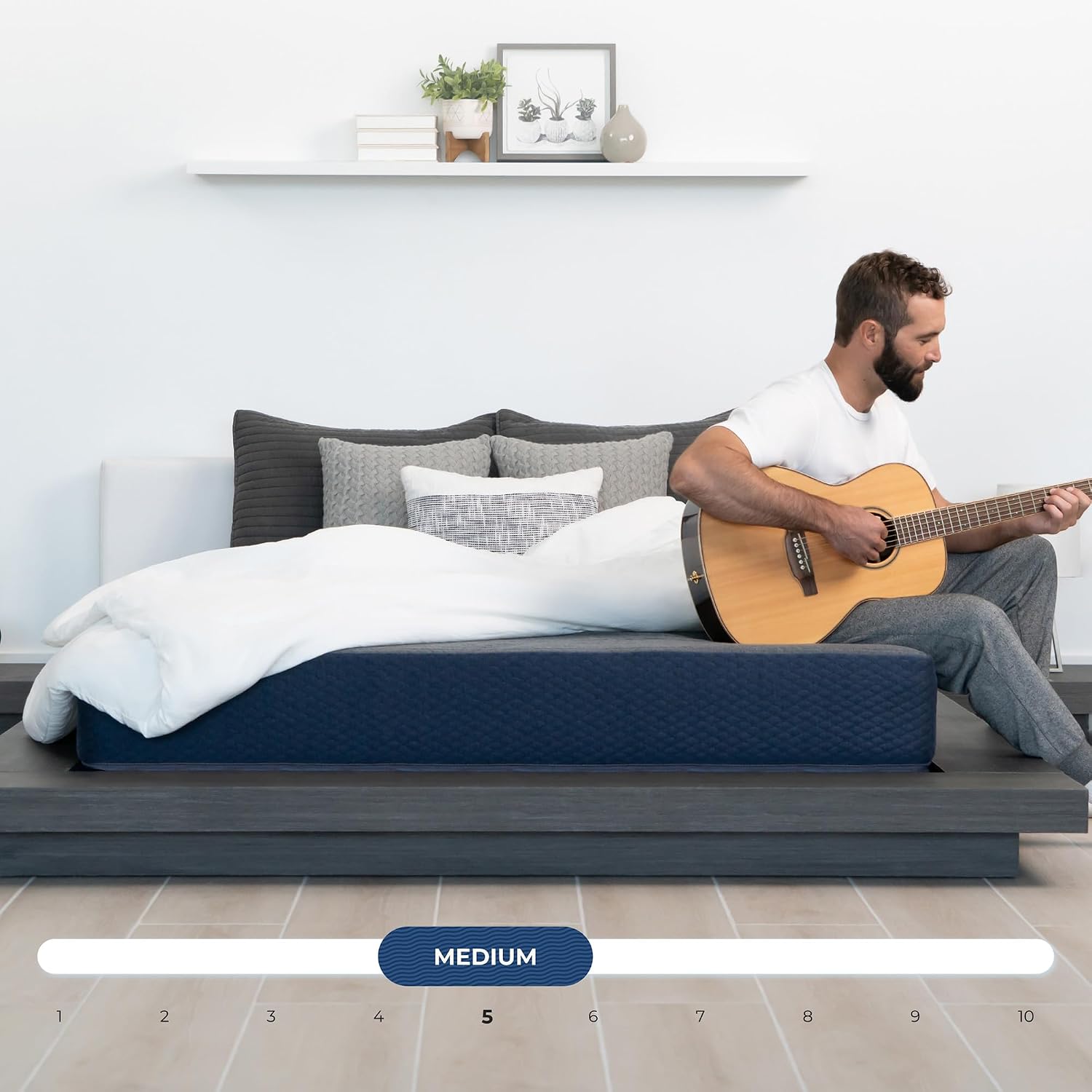 DREAMFOAM Brooklyn Bedding Copperflex Essential 14' Gel Memory Foam Mattress with Stain Protection, Twin |Made in Arizona