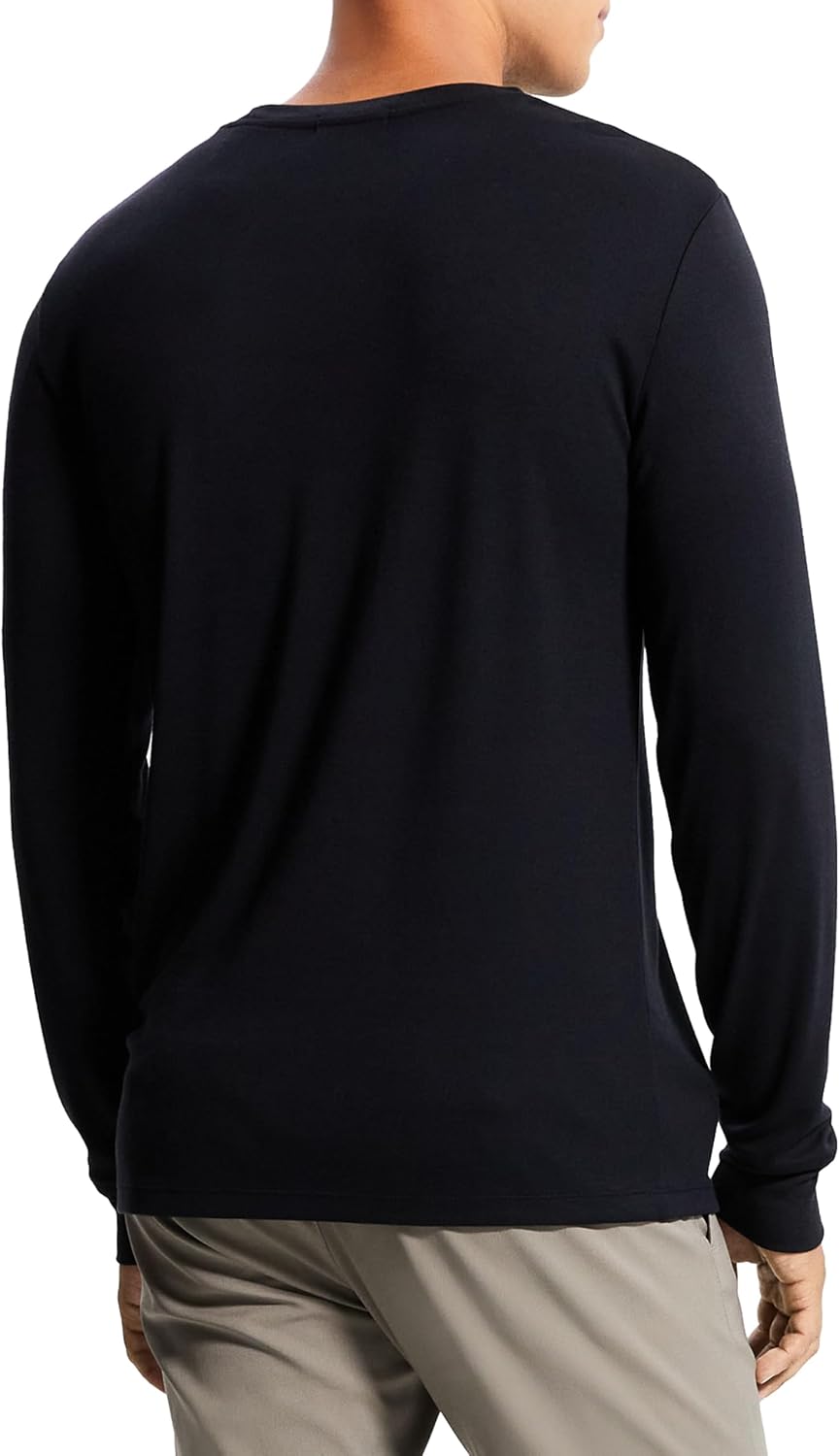 Theory Mens Essential Tee Long Sleeve in Anemone MilanoT-Shirt