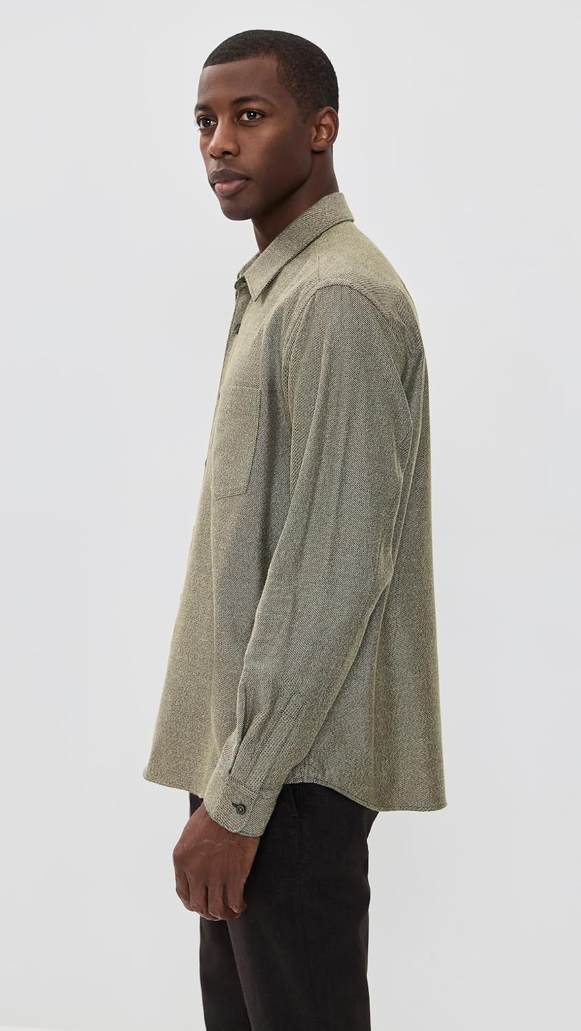 Theory Men's Weekend Shirt in Spun Flannel