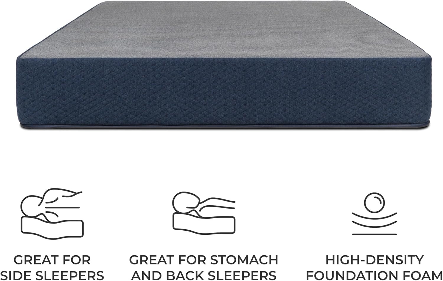 DREAMFOAM Brooklyn Bedding Copperflex Essential 12' Gel Memory Foam Mattress |RV King 70x80|Made in Arizona