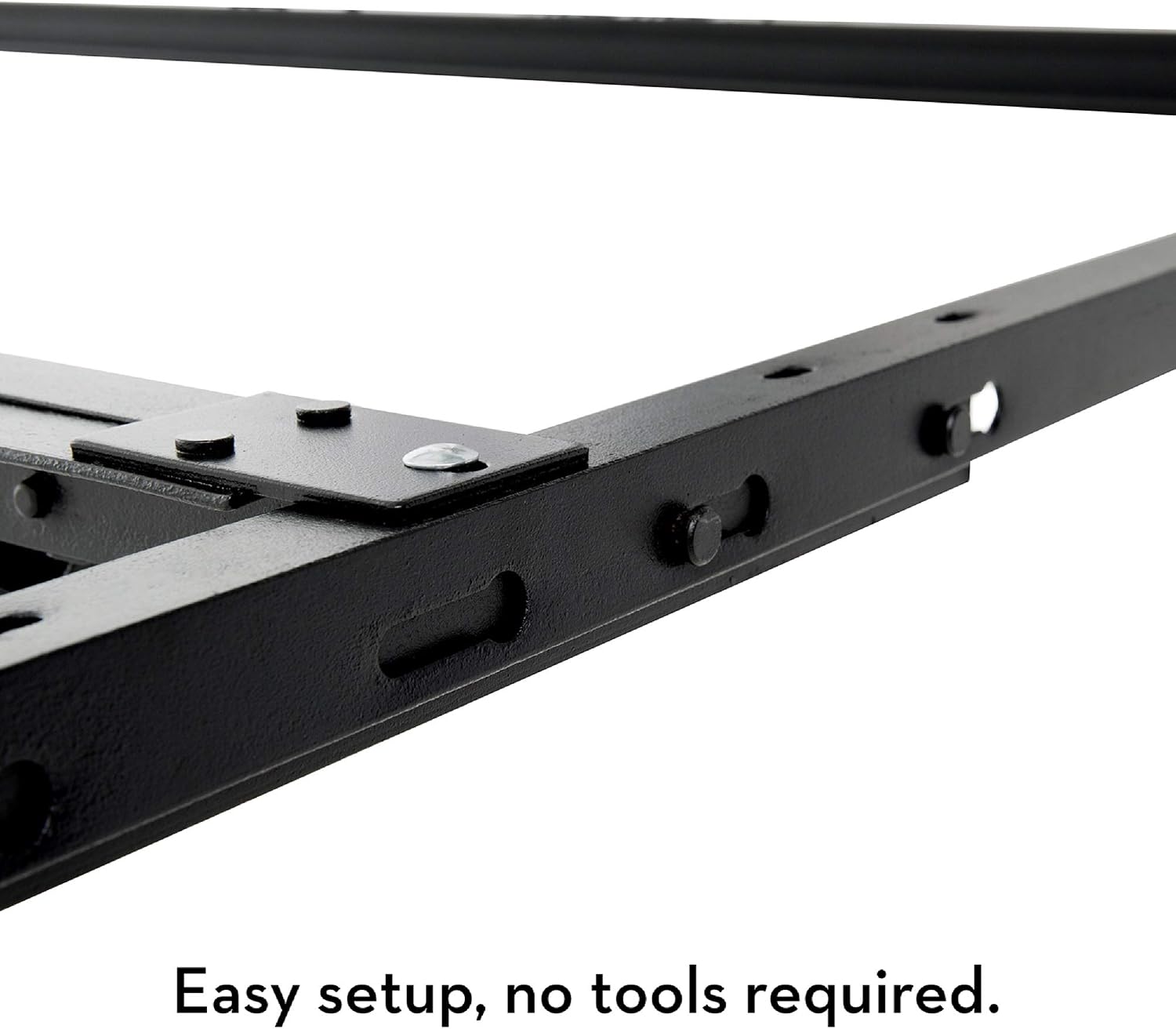 MALOUF STRUCTURES Heavy Duty 9-Leg Adjustable Metal Bed Frame with Double Center Support and Glides Only - UNIVERSAL (Cal King, King, Queen, Full XL, Full, Twin XL, Twin), Standard