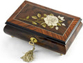 Exquisite Single Stem White Rose Musical Jewelry Box - Many Songs to Choose - Music Box Dancer