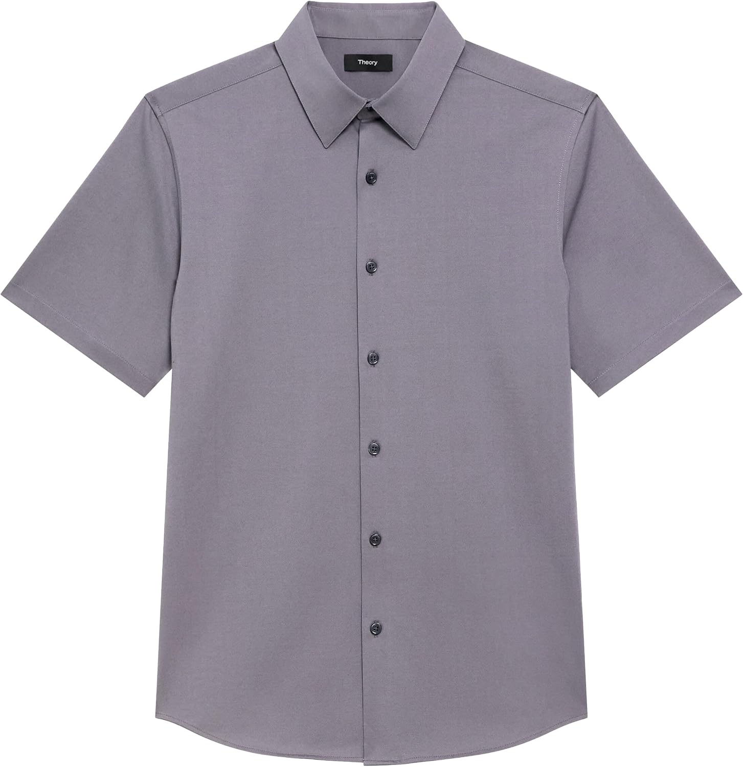 Theory Men's Theory Men's Irving Short Sleeve Button Down Woven in Structure Knit