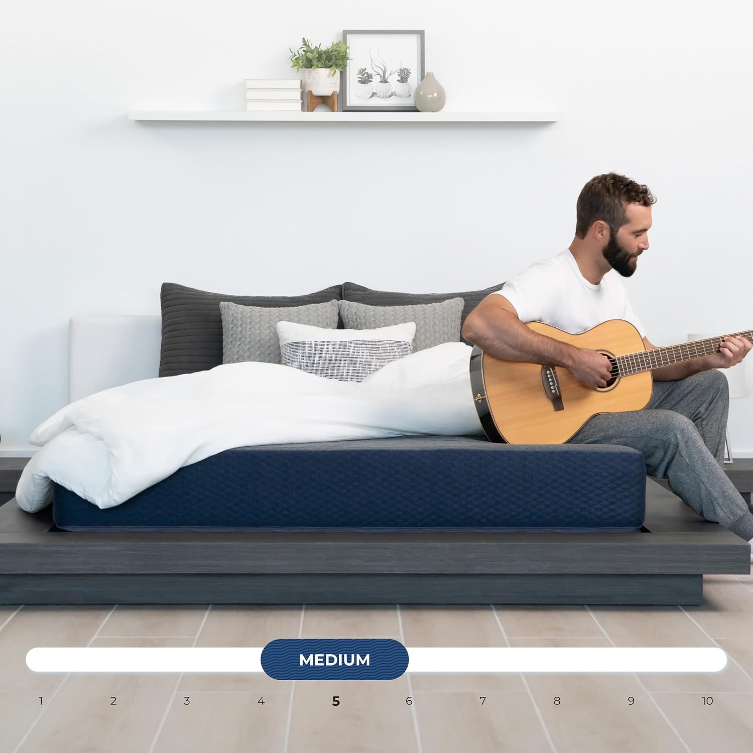 DREAMFOAM Brooklyn Bedding Copperflex Essential 12' Gel Memory Foam Mattress with Stain Protection, Short Queen |Made in Arizona