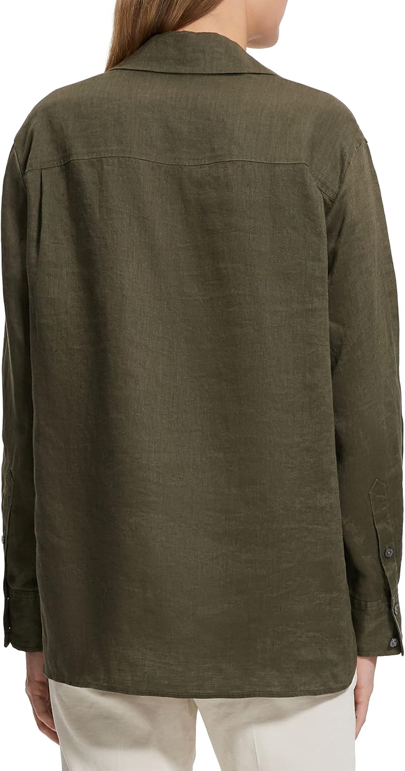 Theory Women's Linen Notch Shirt