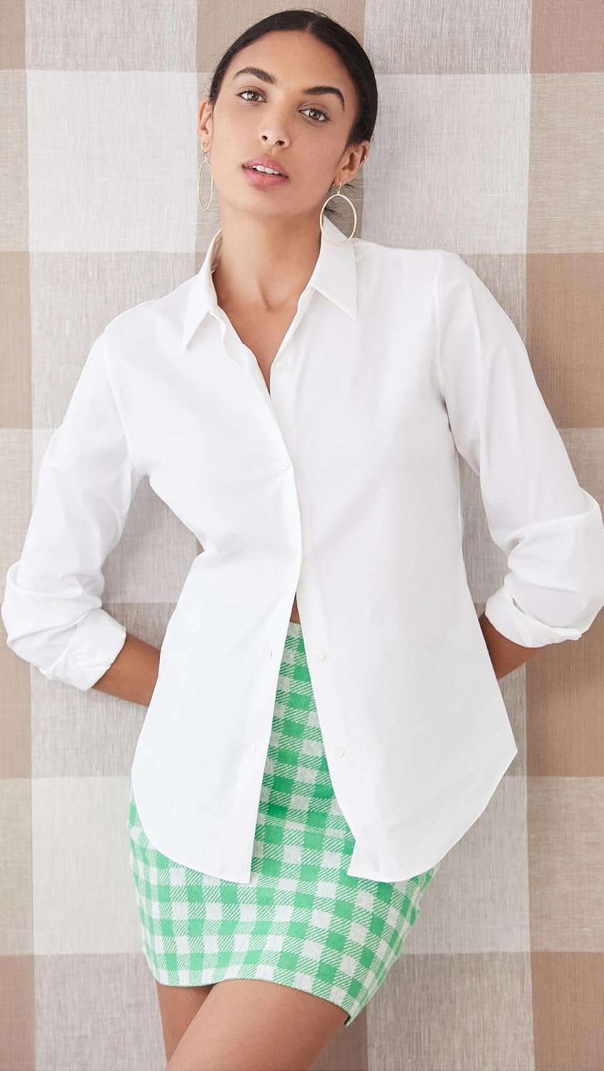 Theory Women's Luxe Tenia Button Down Blouse