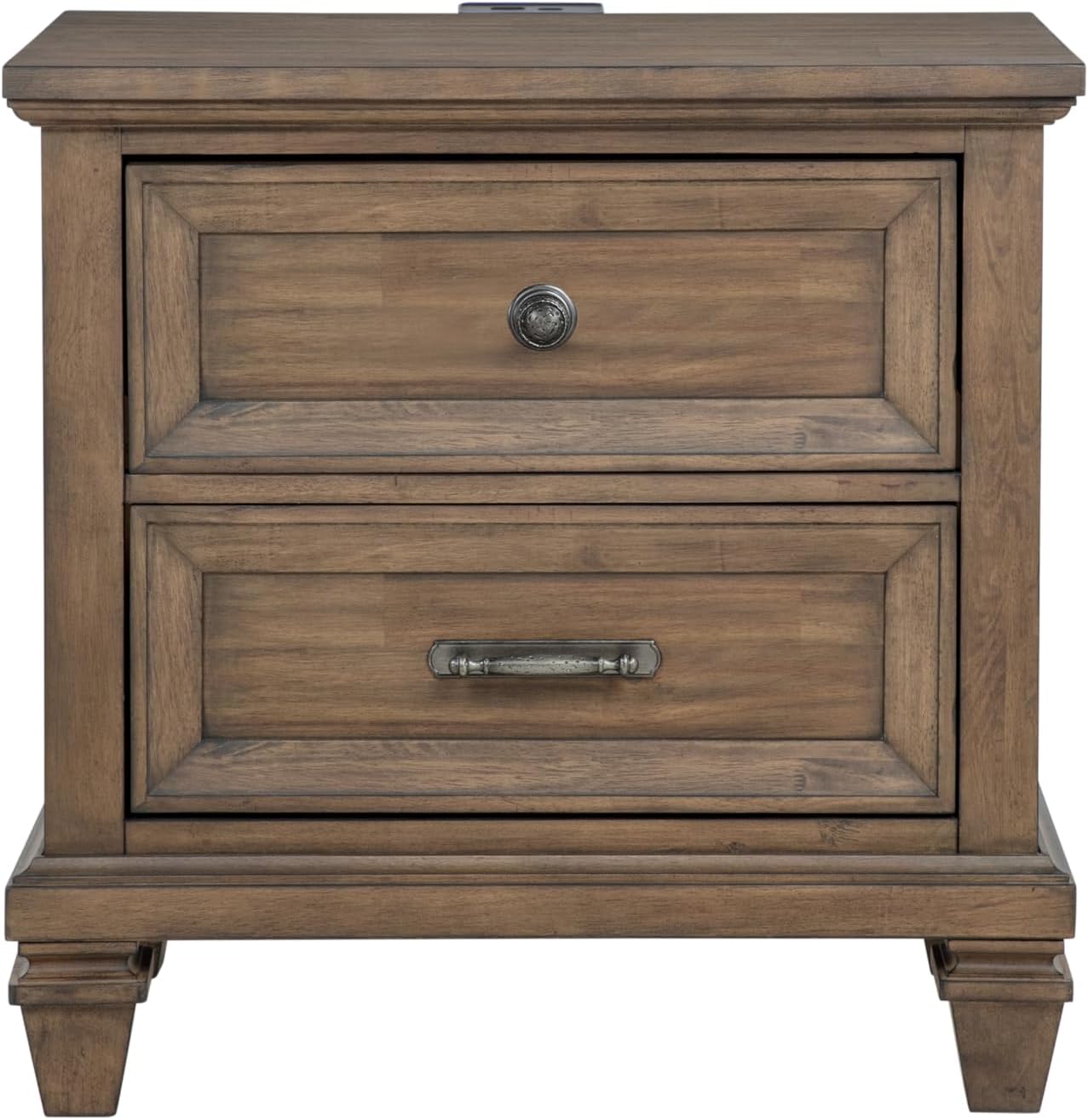 New Classic Furniture Mariana 5-Piece Wood Cal King Bedroom Set, Vintage Mocha