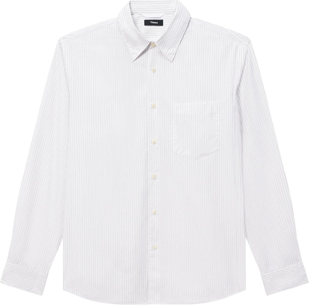 Theory Men's Weekend Shirt in Weekend Stripe