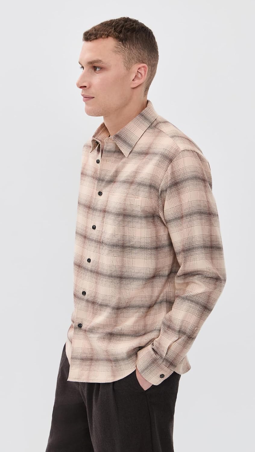 Theory Men's Faded Check Weekend Shirt