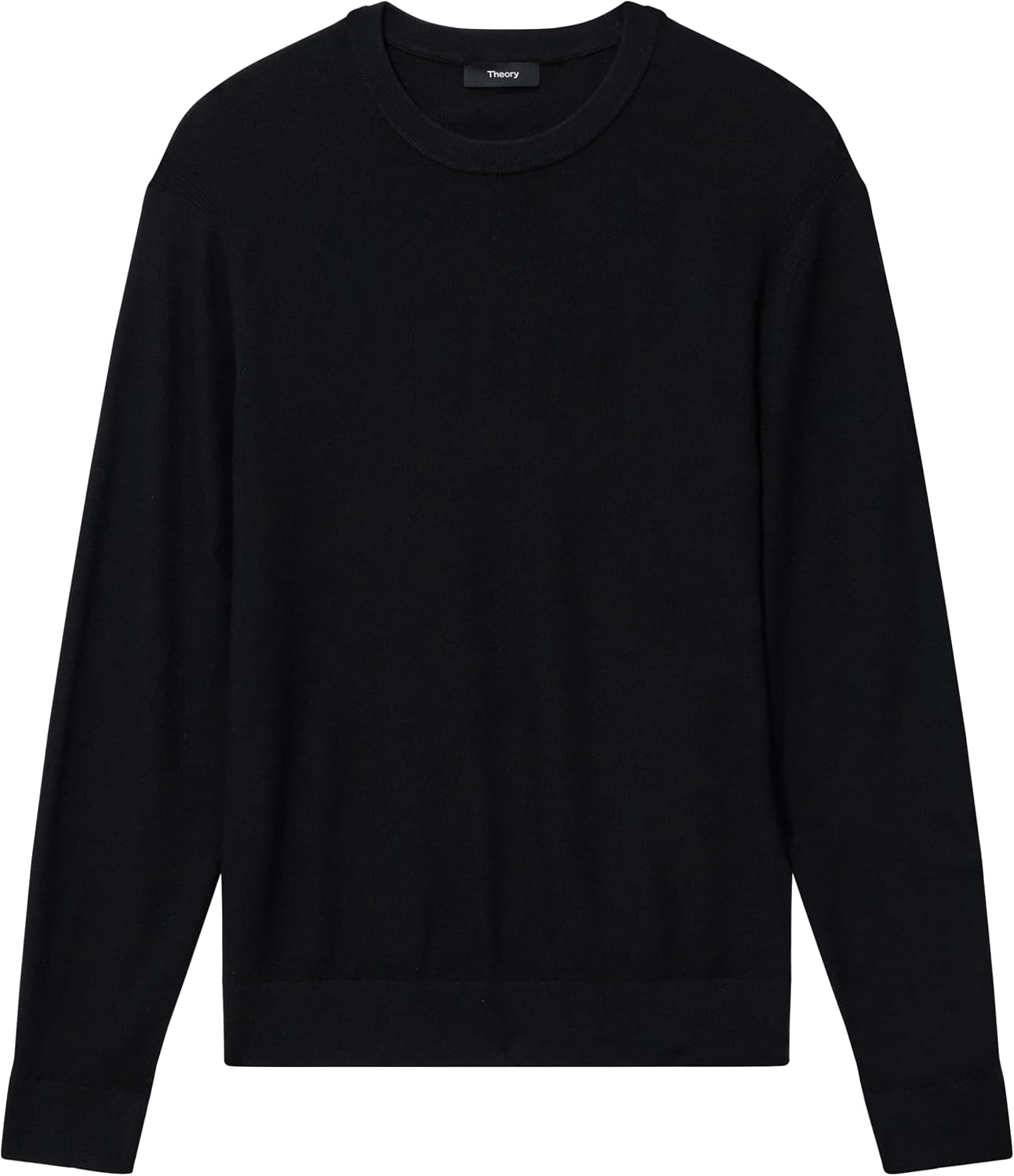 Theory Men's Riland Crewneck Grid in Light Bilen
