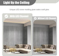 LED Light Channel Rectangular Skirting for Ceiling Wall Decoration - 4.7' Width - LED Lighting Trim - 3.3ft Length