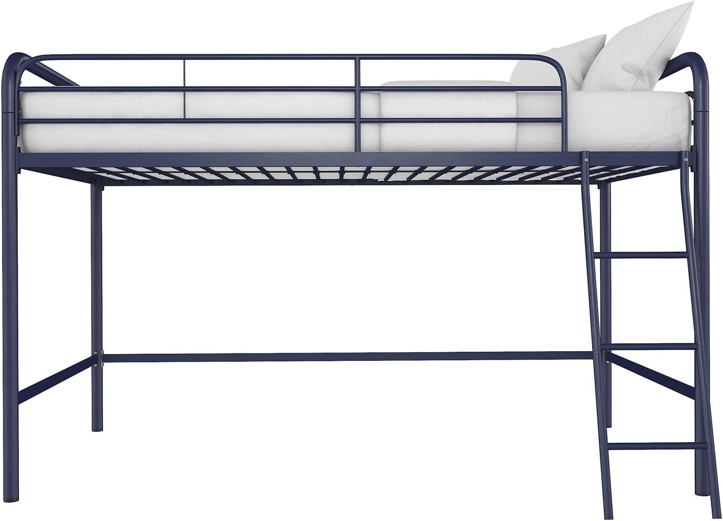 DHP Jett Junior Twin Metal Loft Bed, Navy