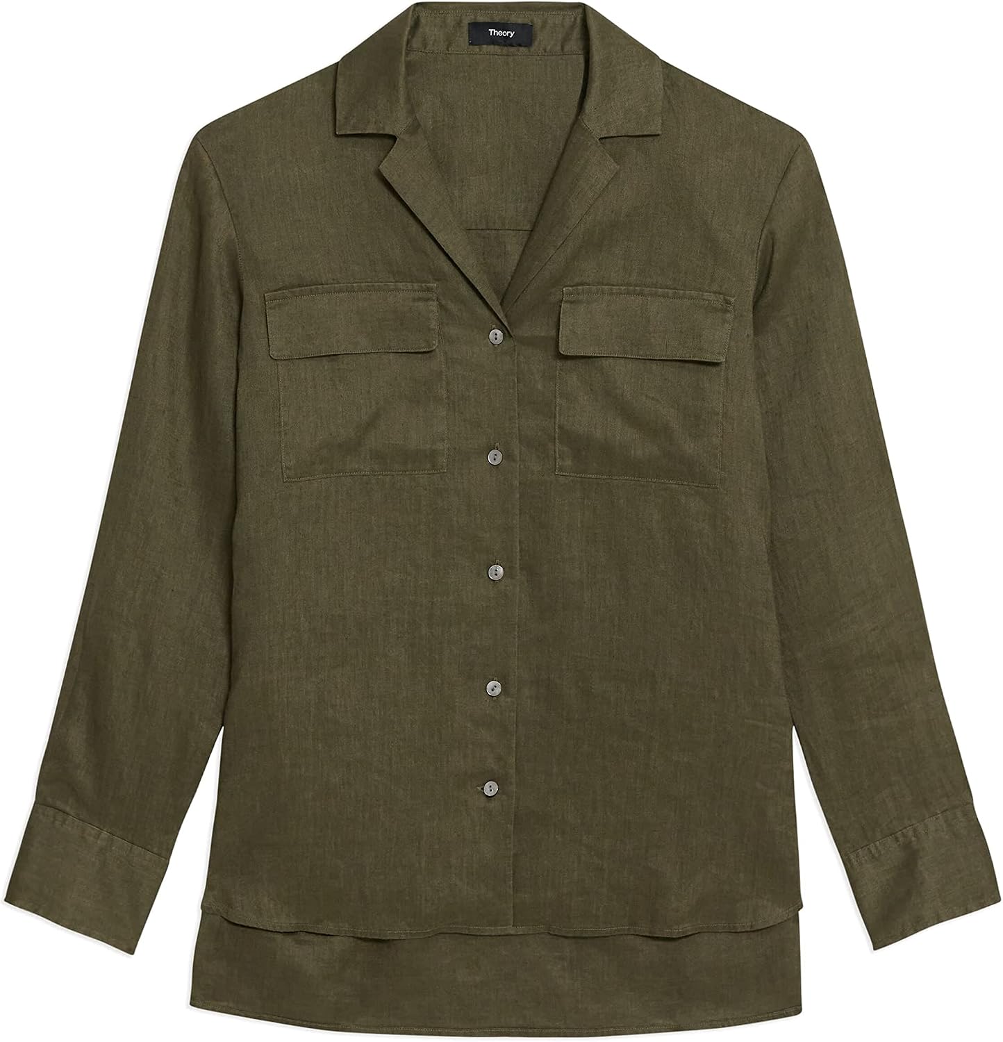 Theory Women's Linen Notch Shirt