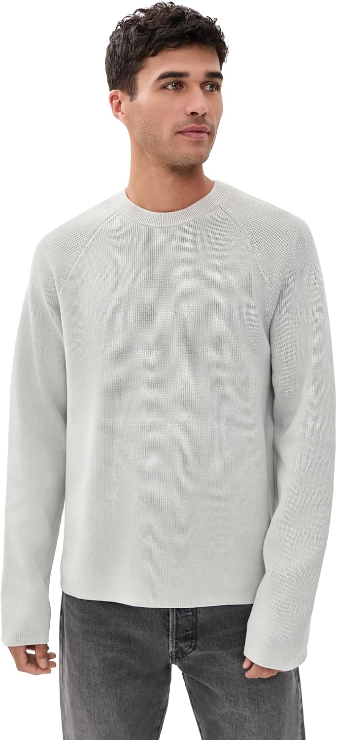 Theory Men's Washed Crew Neck Sweater