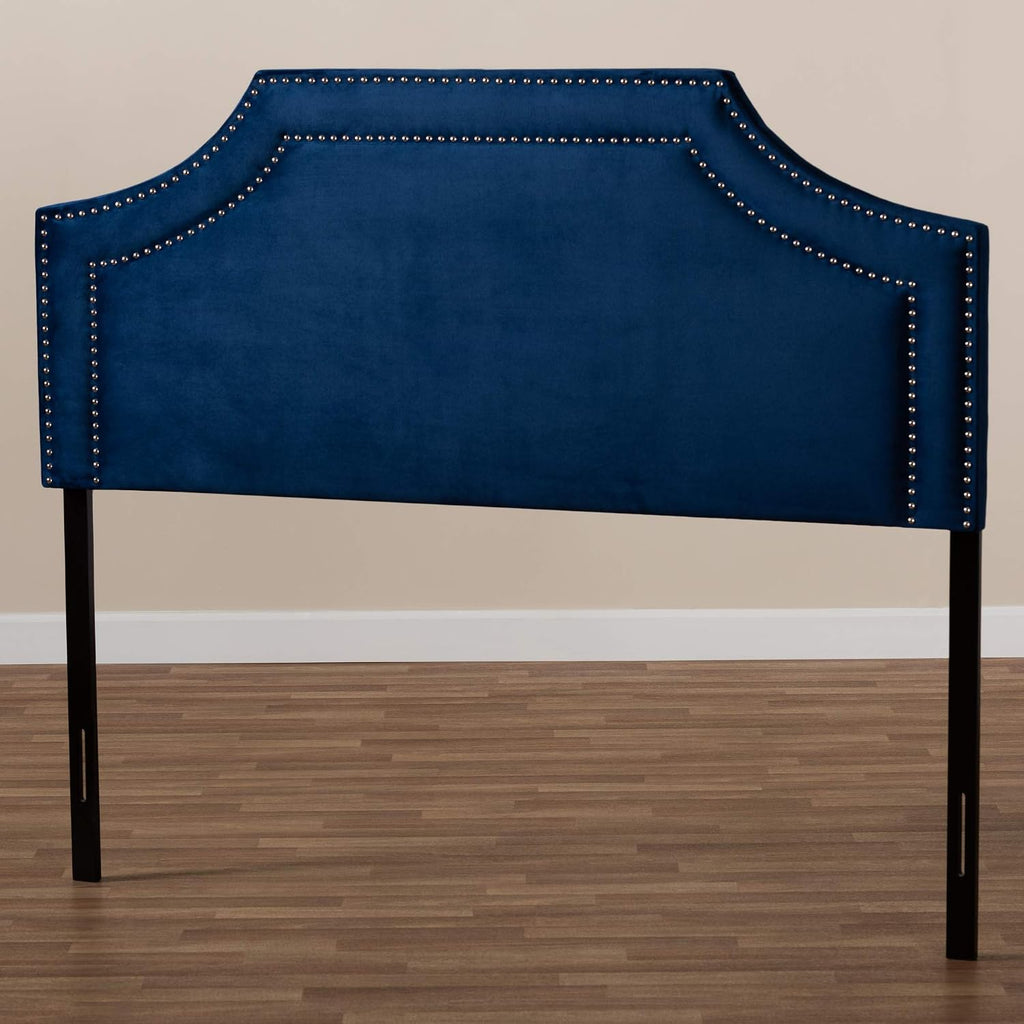 Baxton Studio Headboards, Queen, Navy Blue