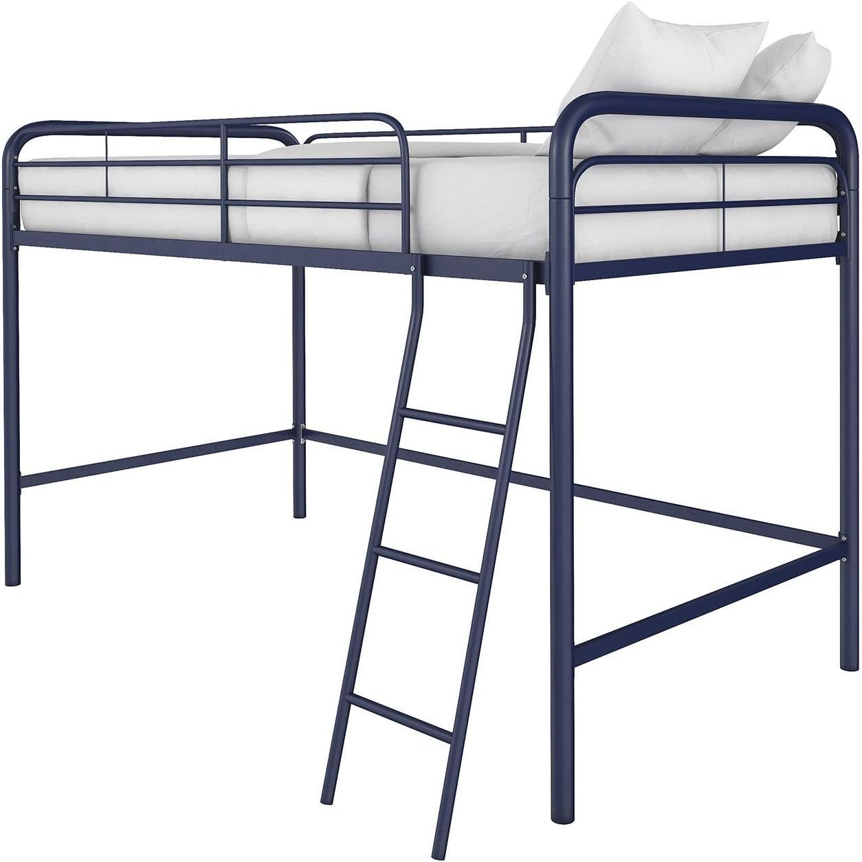 DHP Jett Junior Twin Metal Loft Bed, Navy