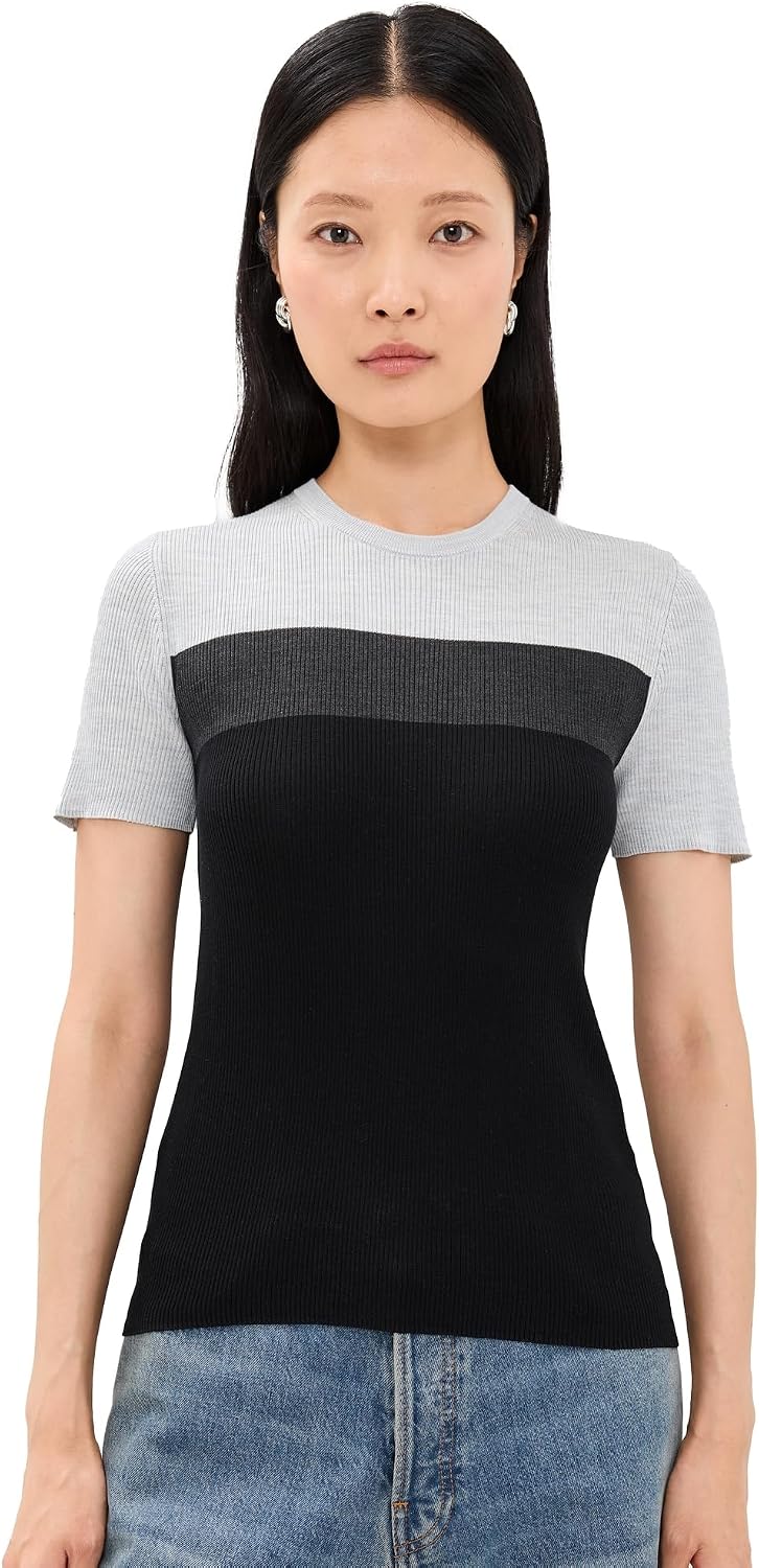 Theory Women's Basic Rib Silk Tee