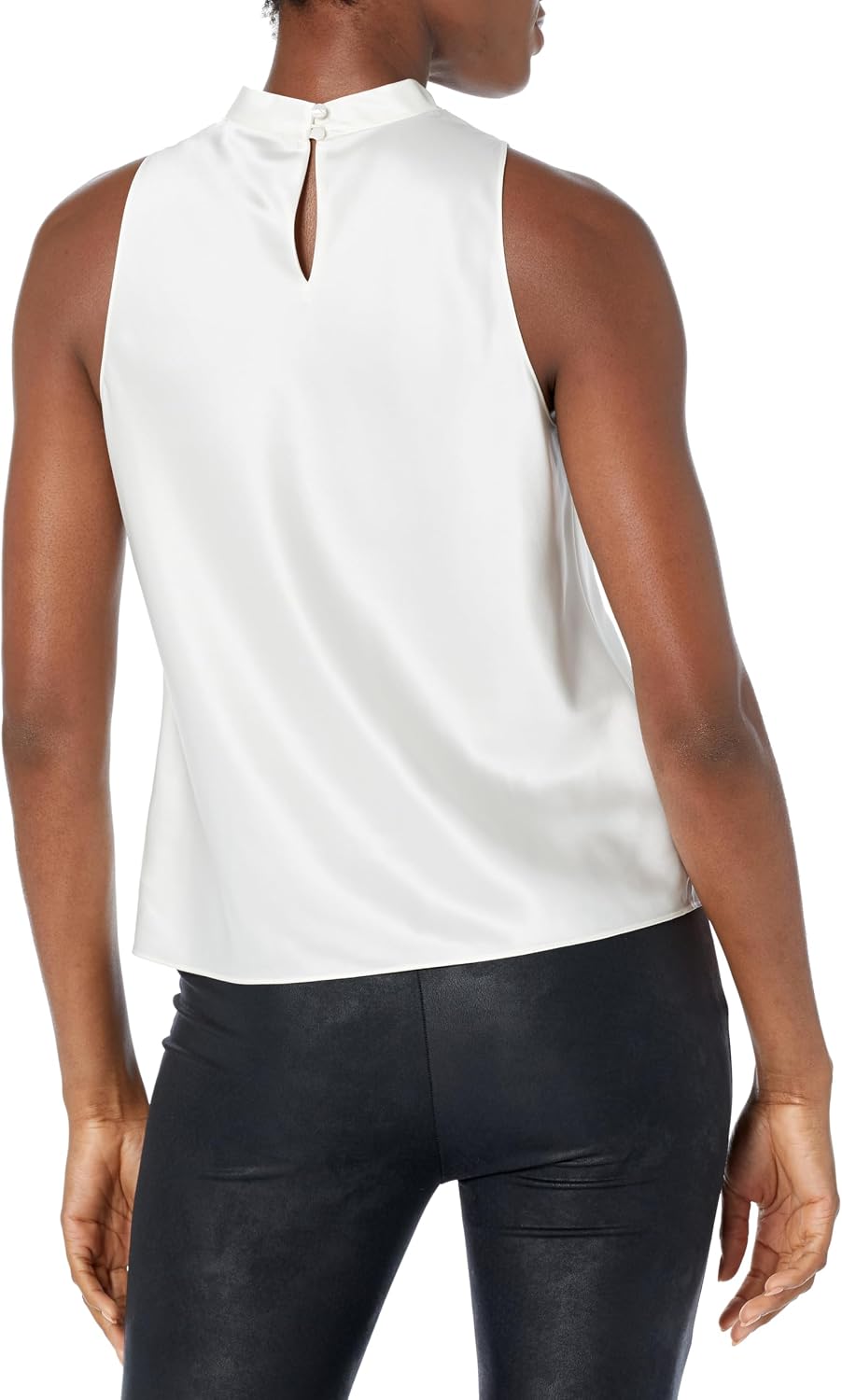 Theory Women's Satin High Cowl-Neck Top