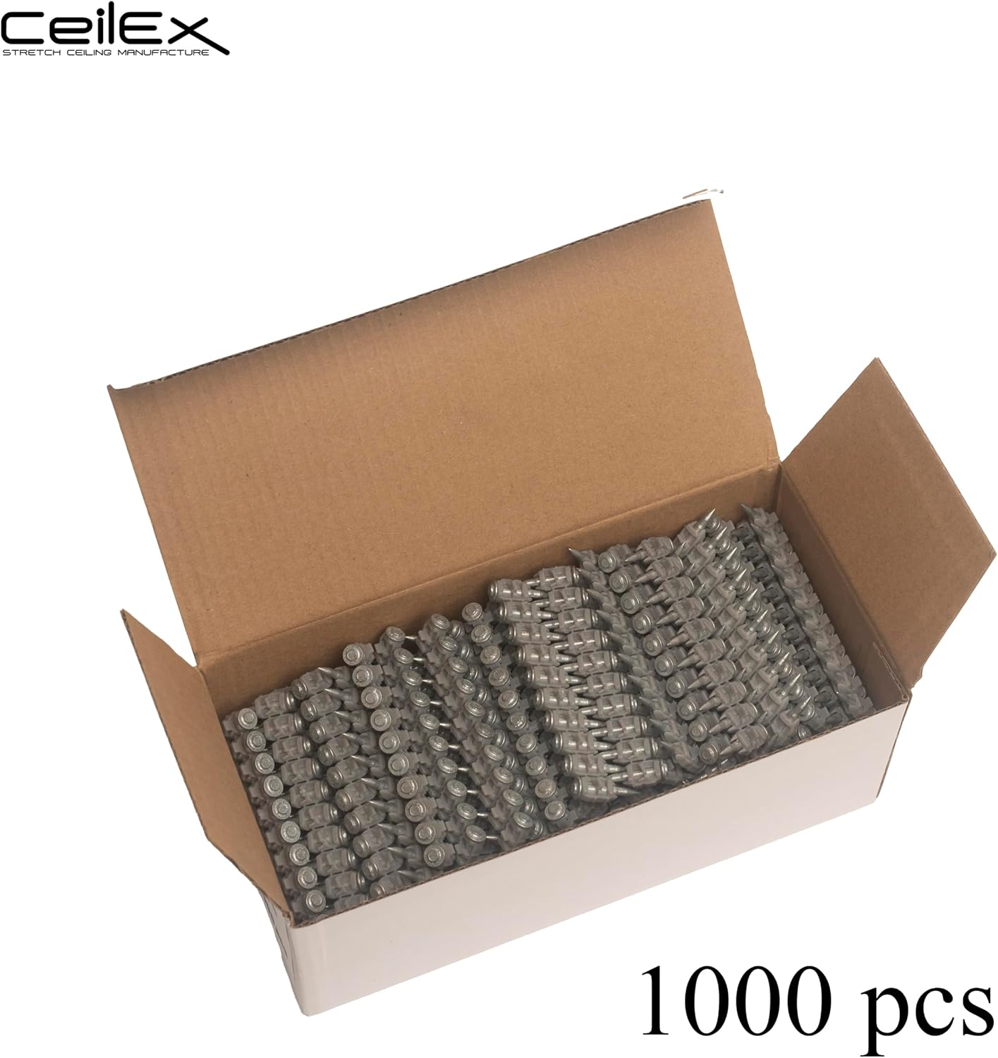 1000x Collated Concrete Nails 5/8''-16mm, 3/4''-19mm, 7/8''-22mm, 1''-25mm,1 1/16''-27mm,1 1/4''-32mm,500x 1 1/2''-38mm,or 200x Plastic Cable Trunking Fastener -for Hilti only B4 MX,BX4 (7/8'' (22mm))