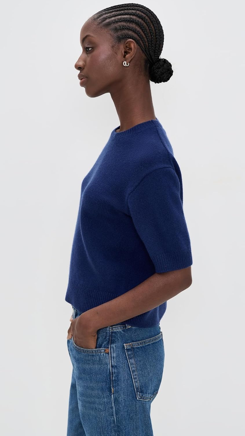 Theory Women's Crop Cashmere Tee