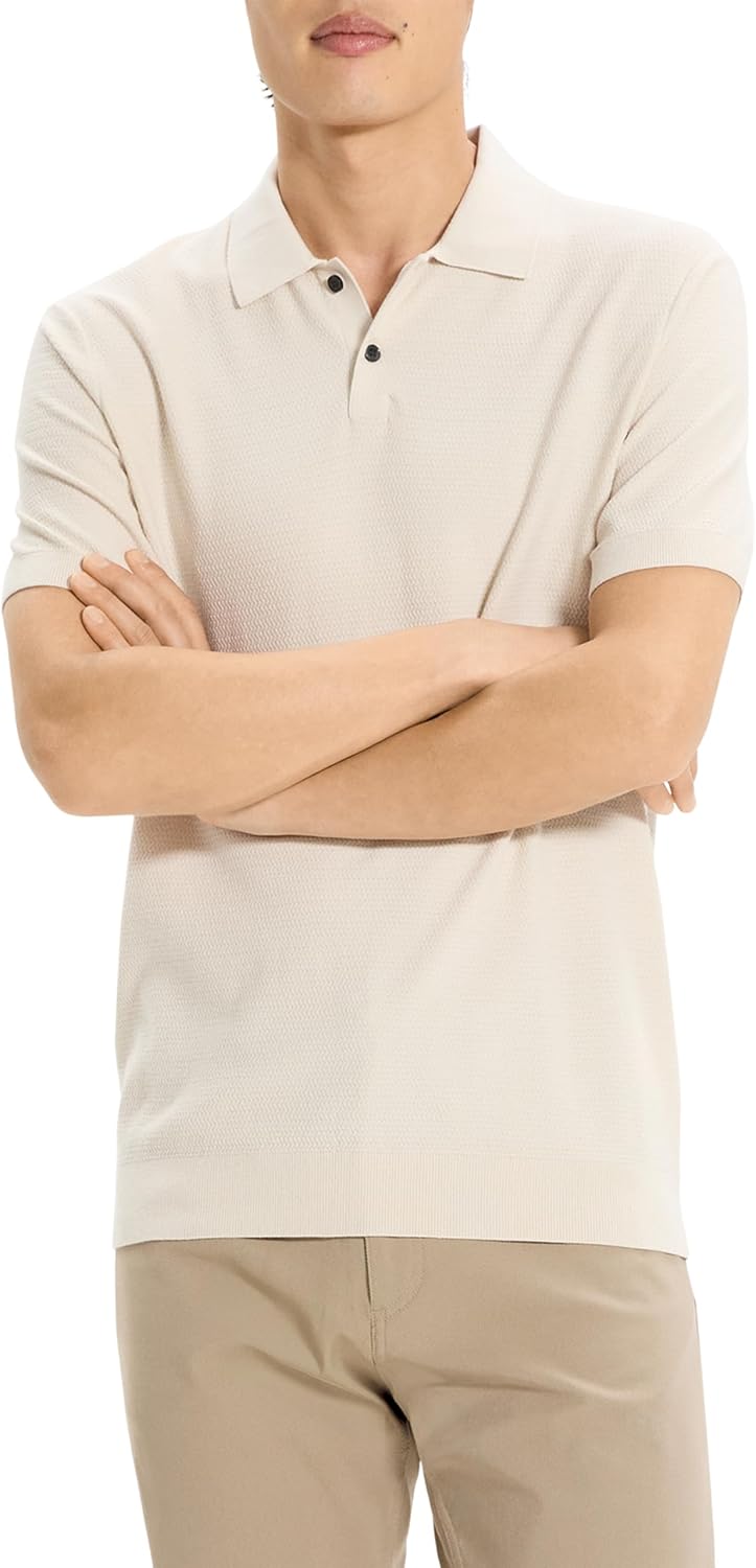 Theory Men's Soris Polo in Light Bilen