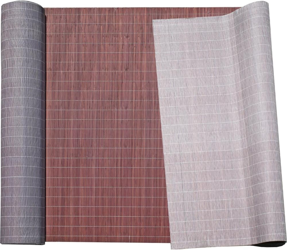 Forever Bamboo Chocolate Tatami Bamboo Wall Paneling Home Decor for Living Room Decorative Ceiling Treatment 4 ft H x 50 ft L