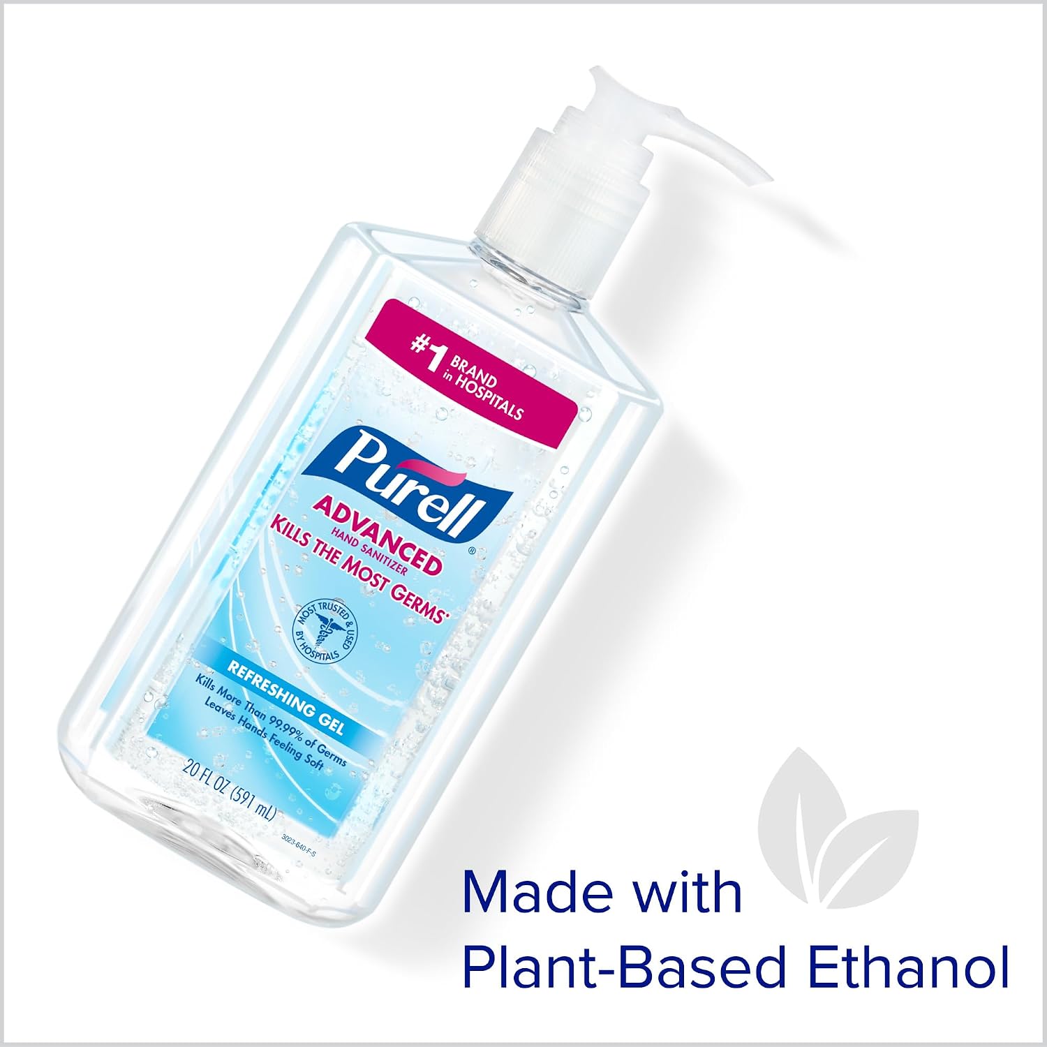 PURELL Advanced Hand Sanitizer Refreshing Gel, Clean Scent, 20 fl oz Pump Bottle (Pack of 12) – 3023-12