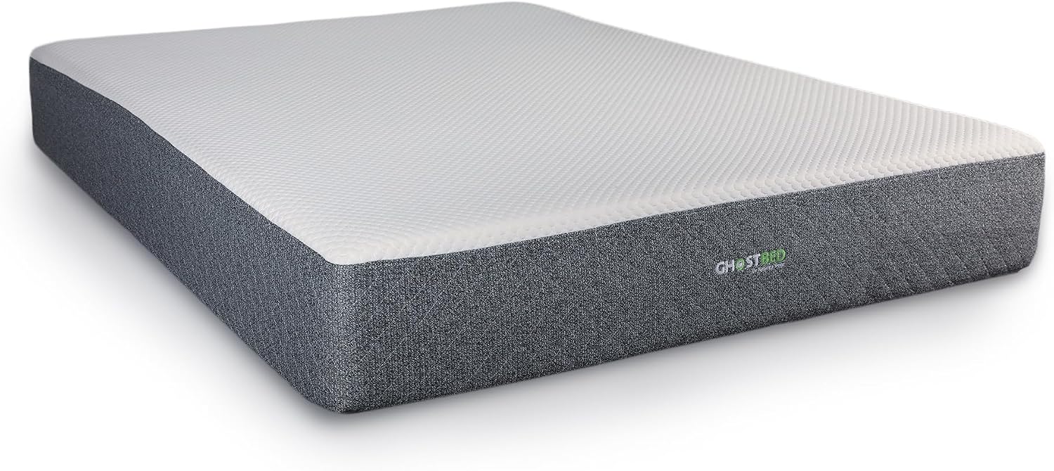 GhostBed Classic 11 Inch Memory Foam & Latex Mattress - Medium-Firm Feel, Made in The USA, Twin XL