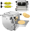Electric Tortilla Maker with 2 Free Mold (4in+6in), Heavy Duty Automatic None-Stick Mexico Chapatti Corn Machine 1500-2000pcs/h for Roti Pita Tacos Tortilla, Commercial Home Use