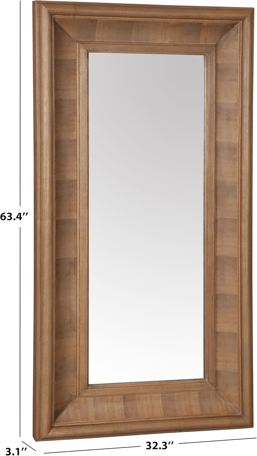 SAFAVIEH Couture Collection - Kaya Black Wood Rectangle Mirror