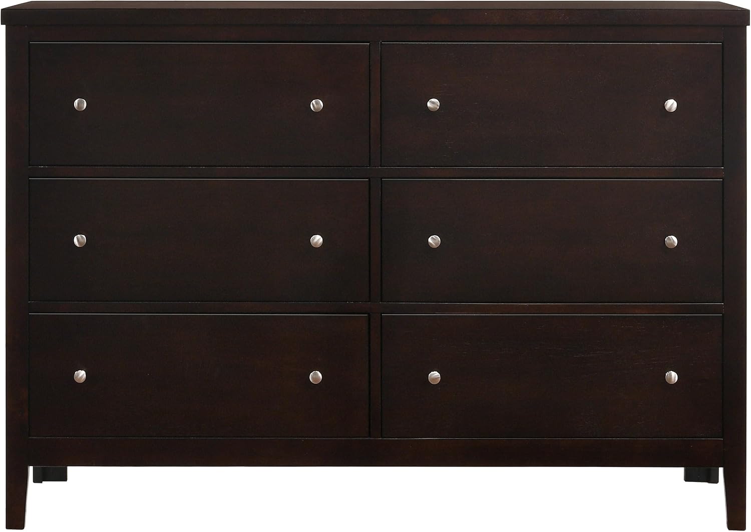 Coaster Home Furnishings Carlton Contemporary 5-Piece Bedroom Set Leatherette Upholstered Eastern King Size Panel Bed Frame 51-inch Headboard Cappuccino 202091KE-S5