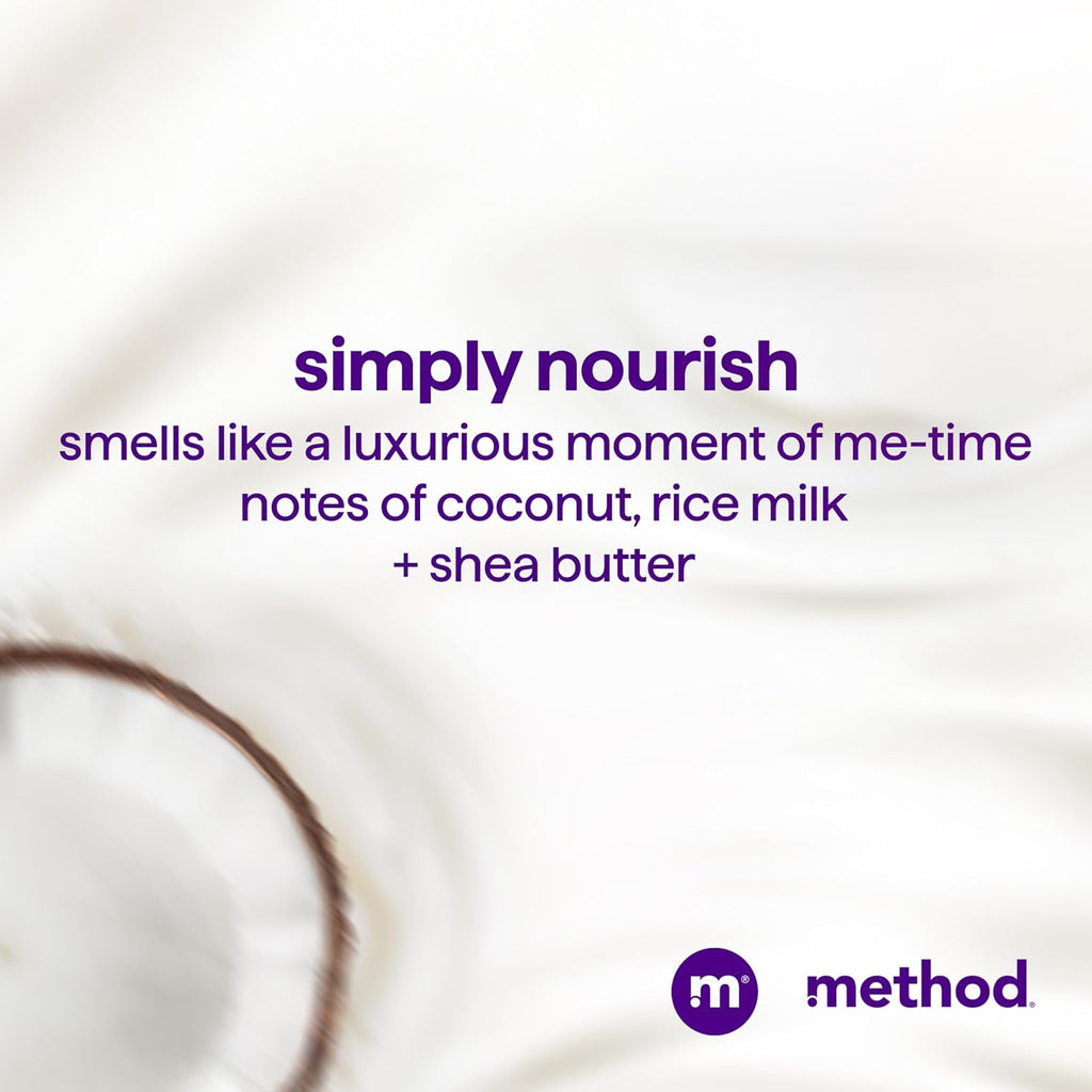 Method Moisturizing Shampoo, Simply Nourish - Hydrates and Revives Dry Hair, Safe for Color-Treated Hair – Sulfate Free and Cruelty Free - 14 oz (Pack of 12)