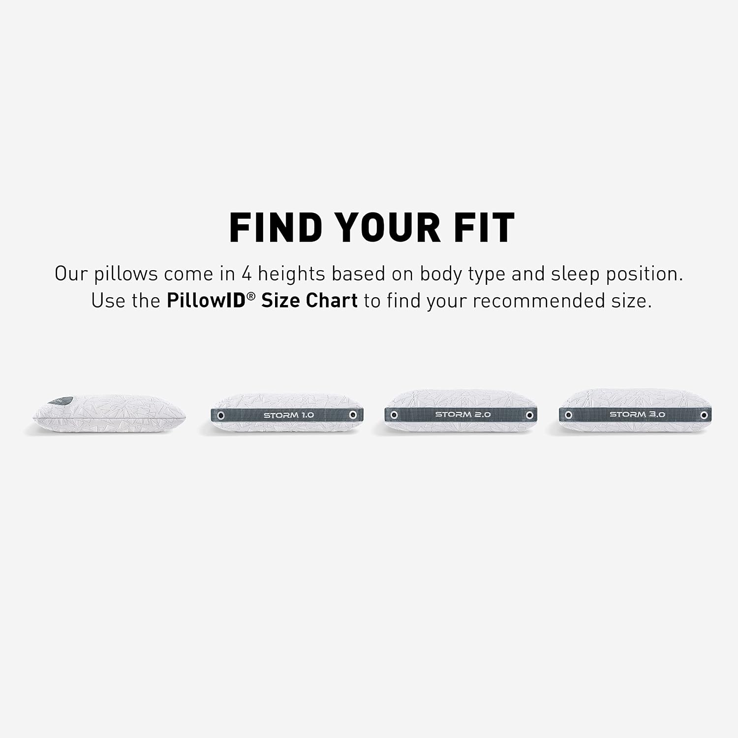 Bedgear Storm Performance Pillow – 0.0 - Cooling Bed Pillow for Hot Sleepers - Medium Firmness Pillow for All Sleep Positions, Washable & Removable Cover - 20' W x 26' L x 4.75' H