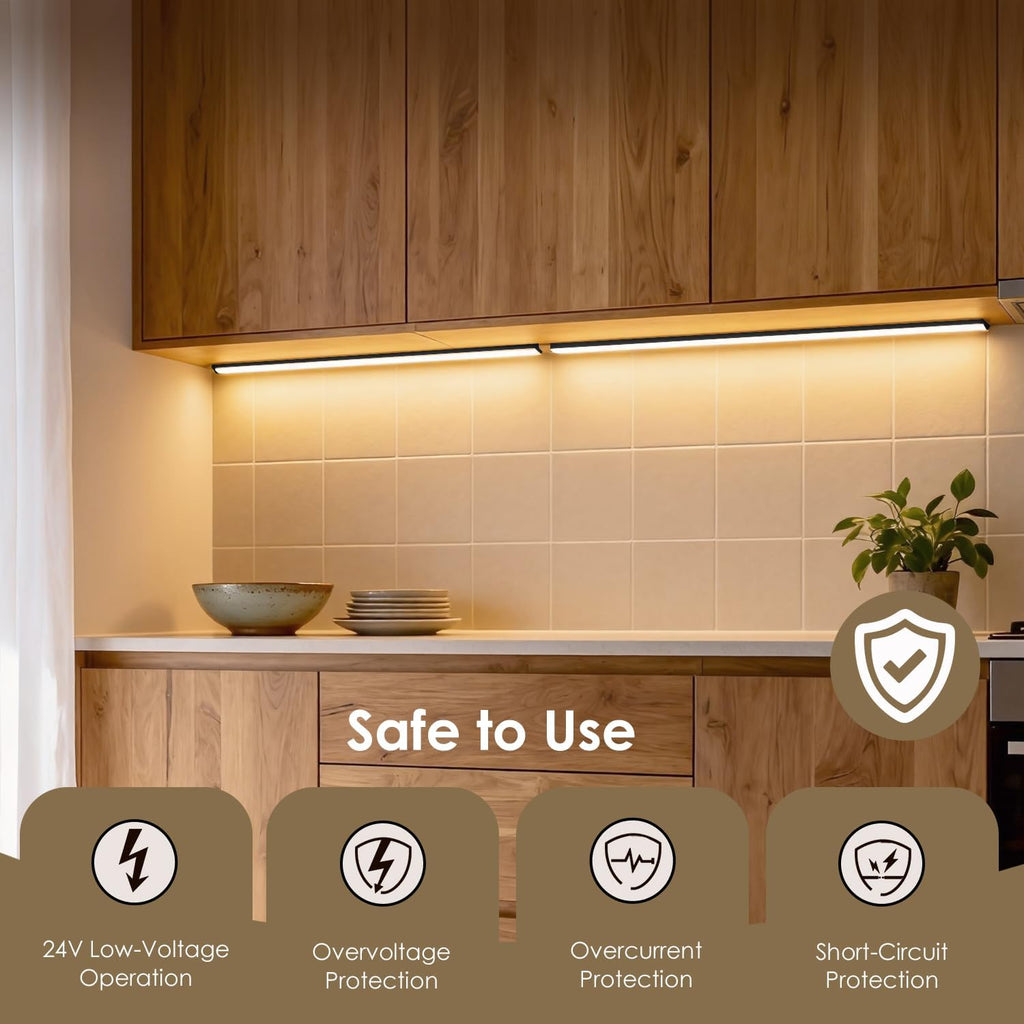 LED Recessed Lighting Kit Self-Adhesive LED Strip Lights for Interior Wood Slat Wall. Dimmable 3000K Wall Panel Lamps with Touch Control for Stairs & Home Decor(Black)