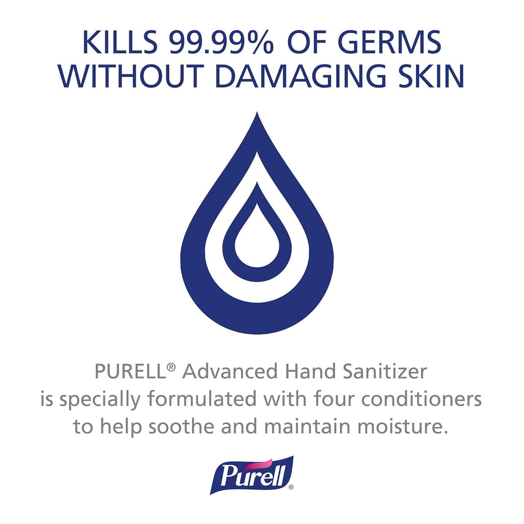 Purell Advanced Hand Sanitizer Refreshing Gel, Clean Scent, 1 fl oz Travel Size Flip-Cap Bottle (Pack of 250) – 3901-2C-250