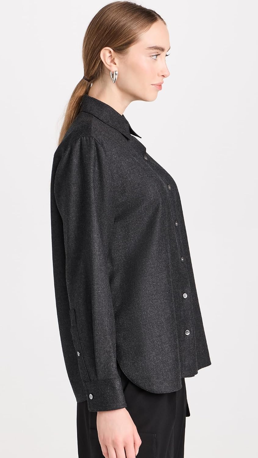 Theory Women's Flannel Classic Menswear Shirt