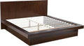 Coaster Home Furnishings Jessica Contemporary 5-Piece Bedroom Set Eastern King Size LED Panel Bed Frame 43-inch Headboard Cappuccino 200711KE-S5P
