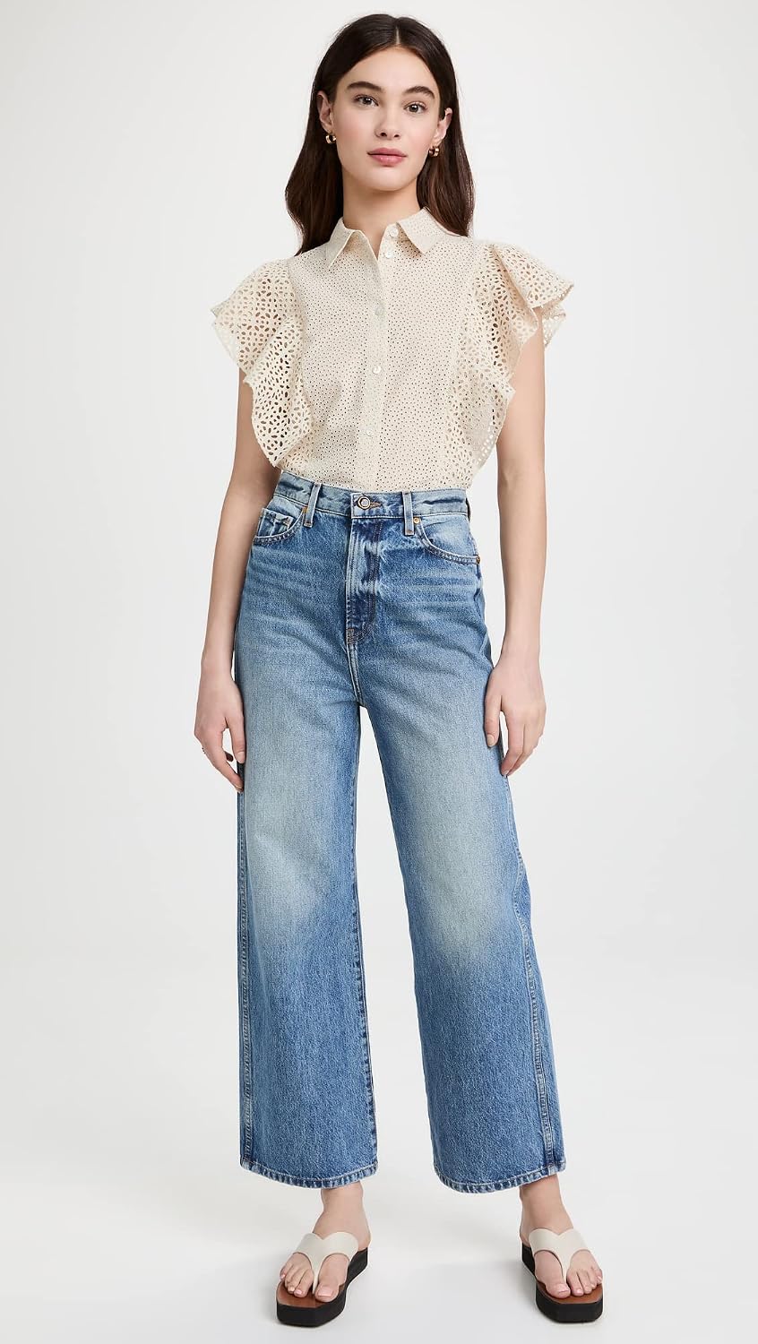 Theory Women's Bd Ruffle Top C.nova