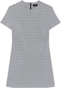 Theory Women's Grid A-line Mini Dress