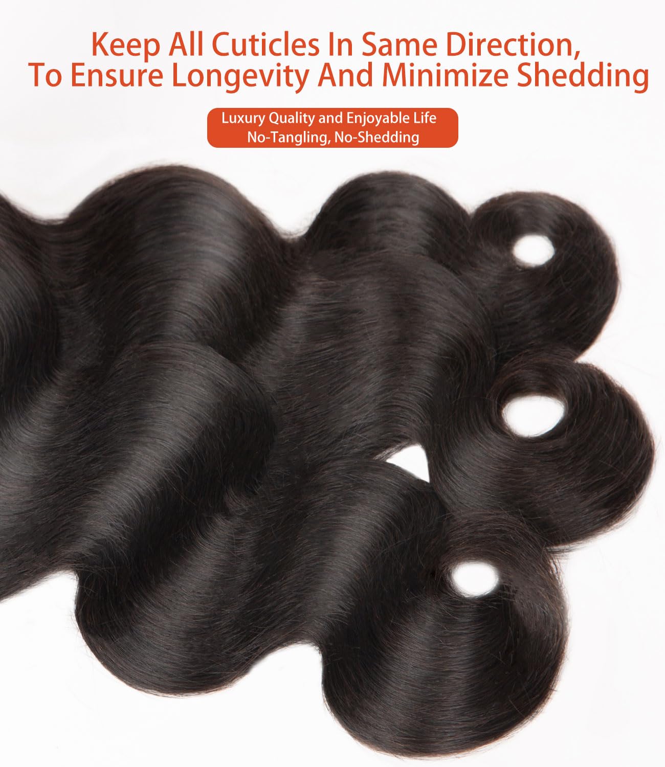 MLIP Body Wave Bundles Human Hair, 100% Raw Indian Hair, Full & Thick, No Tangle No Shedding, Silky Soft After Multiple Washes, Lasts 3X Longer, Natural Color, 3 Bundles 10 12 14 Inch