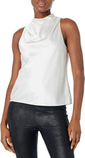Theory Women's Satin High Cowl-Neck Top