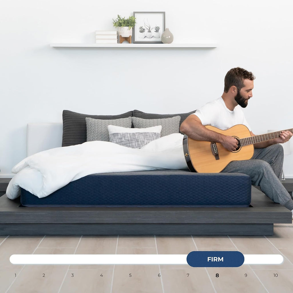DREAMFOAM Brooklyn Bedding Copperflex Essential 6' Gel Memory Foam Mattress with Stain Protection, Twin X-Large |Made in Arizona