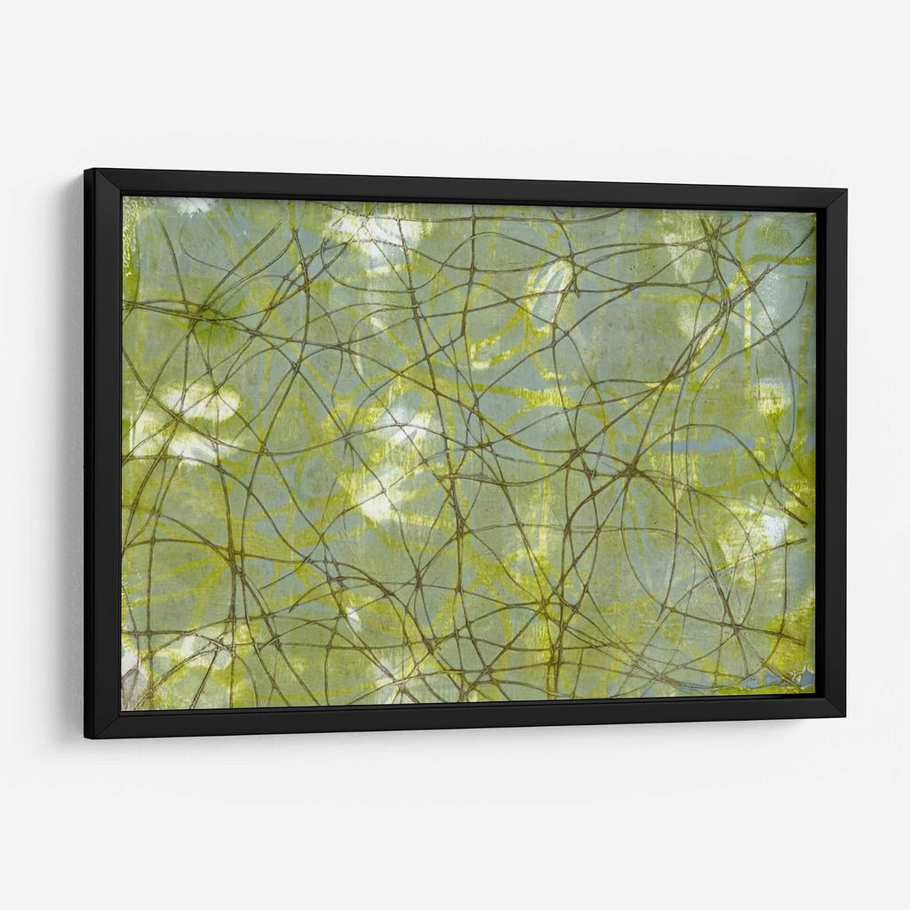 Canvas Lab | String Theory IV by Jennifer Goldberger | 29 x 19 in | Fine Art Framed Print, Frame Color: Black | Abstract | Wall Decor for Bedroom, Living Room or Office