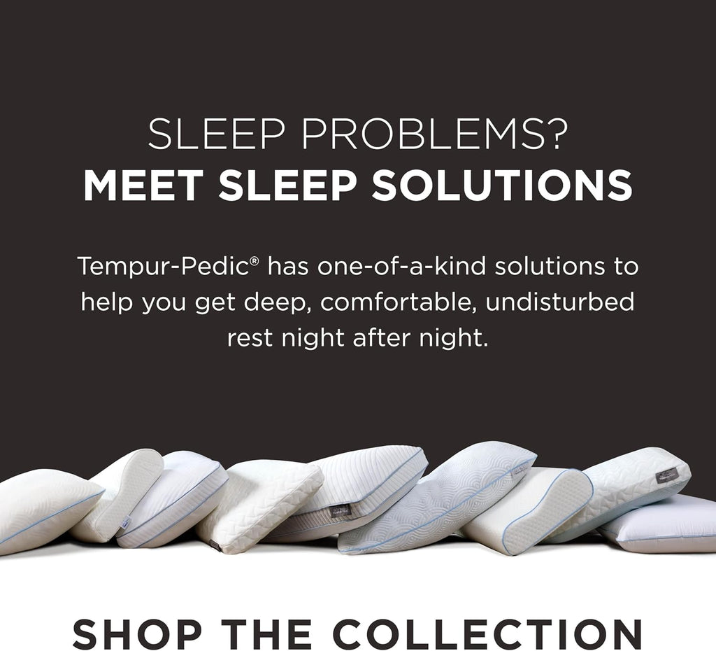 TEMPUR-Pedic, Standard TEMPUR-Neck Pillow, High Profile-2-Pack, White 2 Count